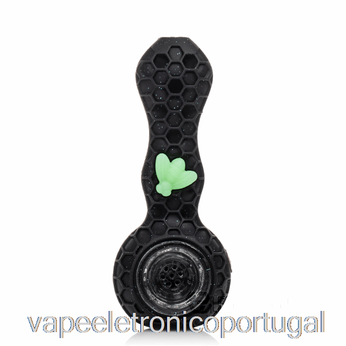 Vape Eletronico Stratus Bee Colher De Silicone Pantera Brilhante (glitter Black/uv Green Bee)